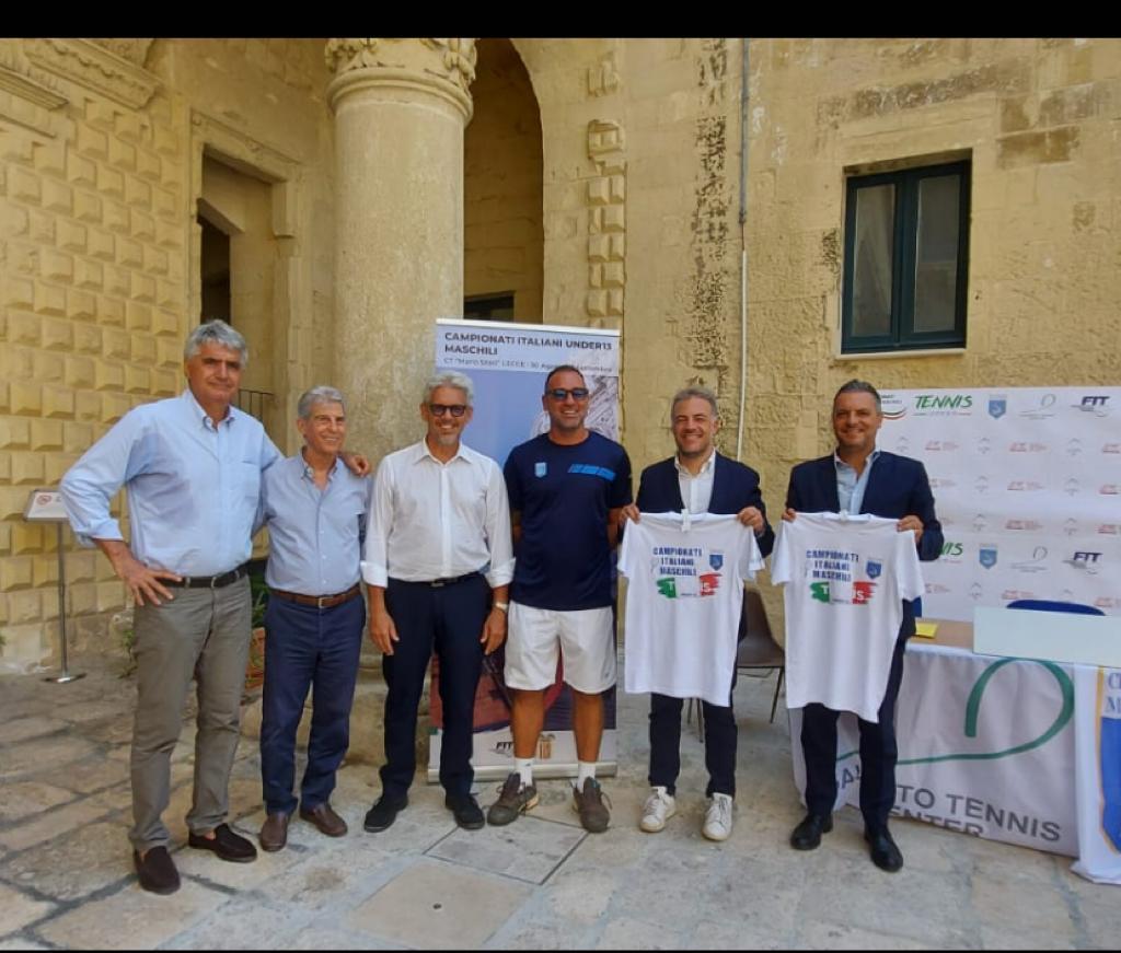 Al Circolo Tennis di Lecce i “Campionati Italiani Under 13 maschili 2021”: la presentazione a Palazzo Adorno