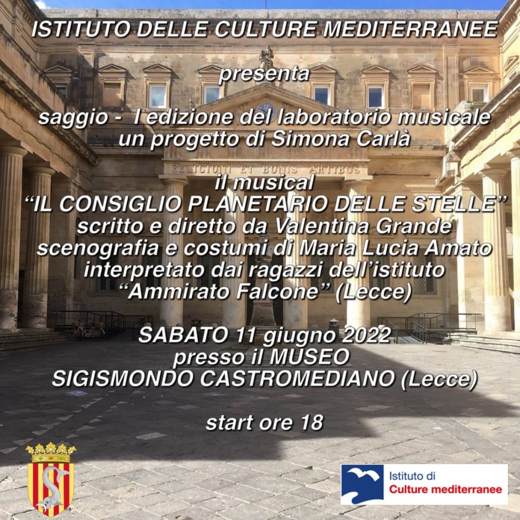 Istituto Culture Mediterranee: l’11 giugno al Castromediano in scena il saggio del primo laboratorio musicale