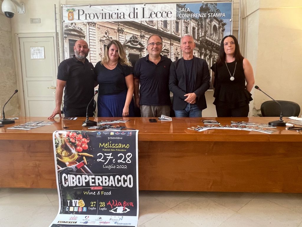 “Ciboperbacco” a Melissano: tutto pronto per la 3^ edizione presentata oggi a Palazzo Adorno