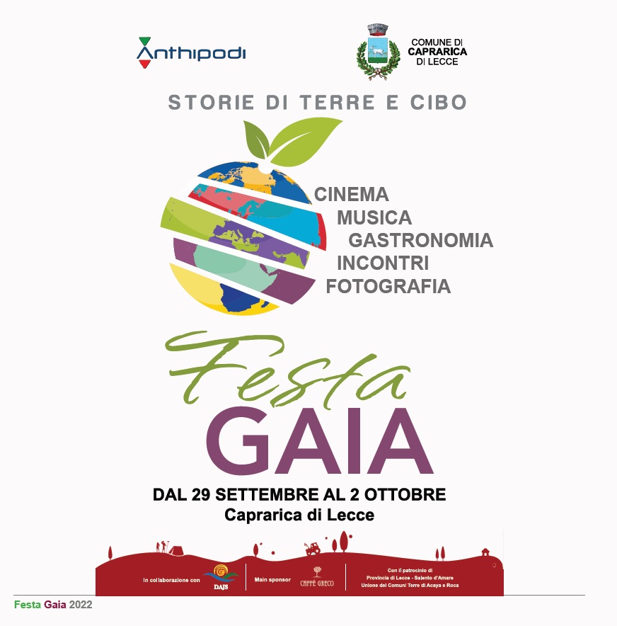 Festa Gaia, Storie di Terre e Cibo: domani a Palazzo Adorno la presentazione  della manifestazione in programma a Caprarica