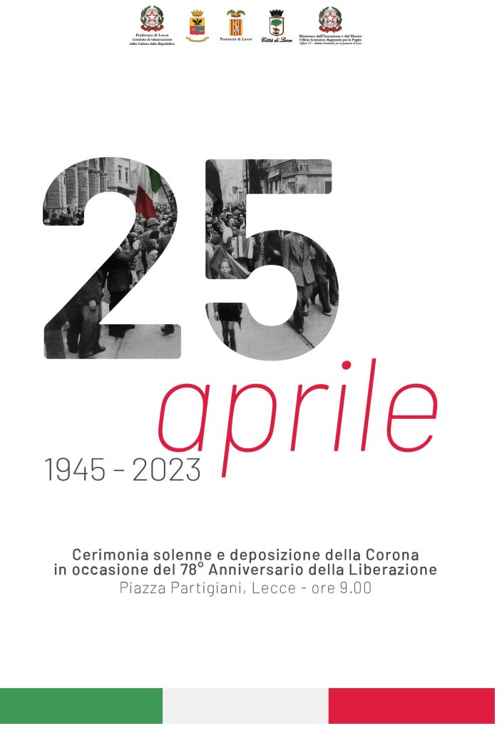 78° Anniversario della Liberazione: il 25 aprile la cerimonia solenne in Piazza Partigiani