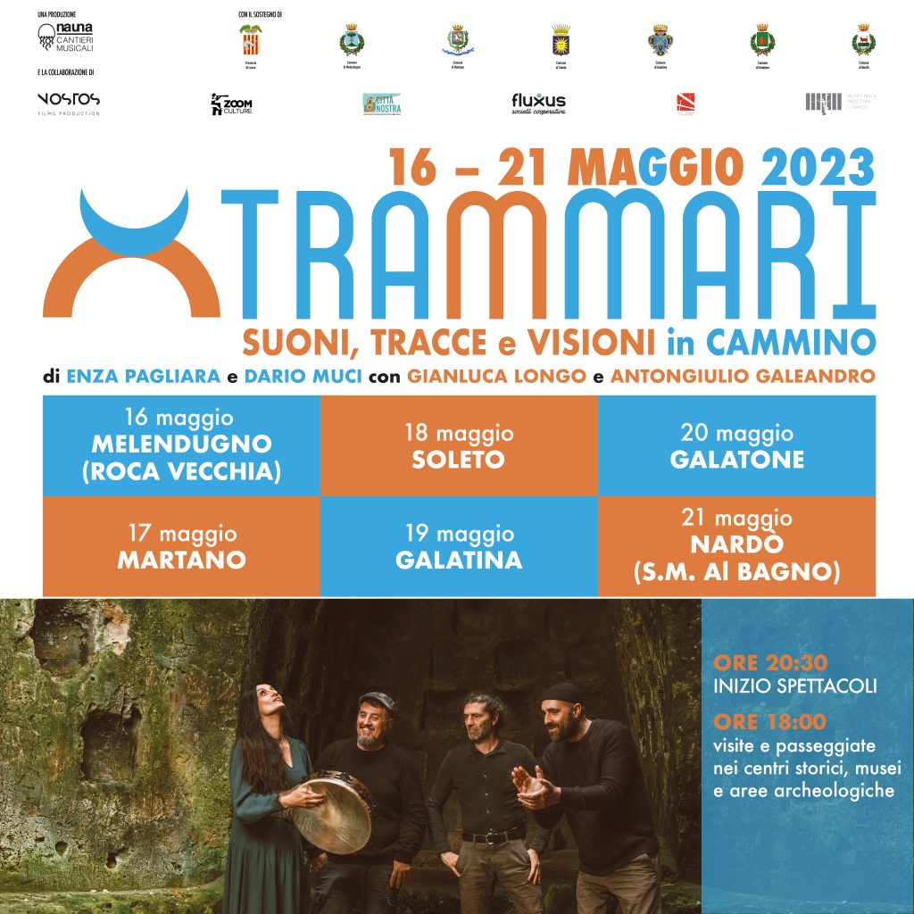 “Trammari”: il 9 maggio a Palazzo Adorno l’anteprima del viaggio musicale in sei tappe per promuovere il Salento