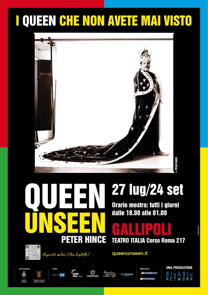 “Queen UnSeen – Peter Hince”: in Provincia la presentazione della mostra che approda a Gallipoli, tappa del tour europeo