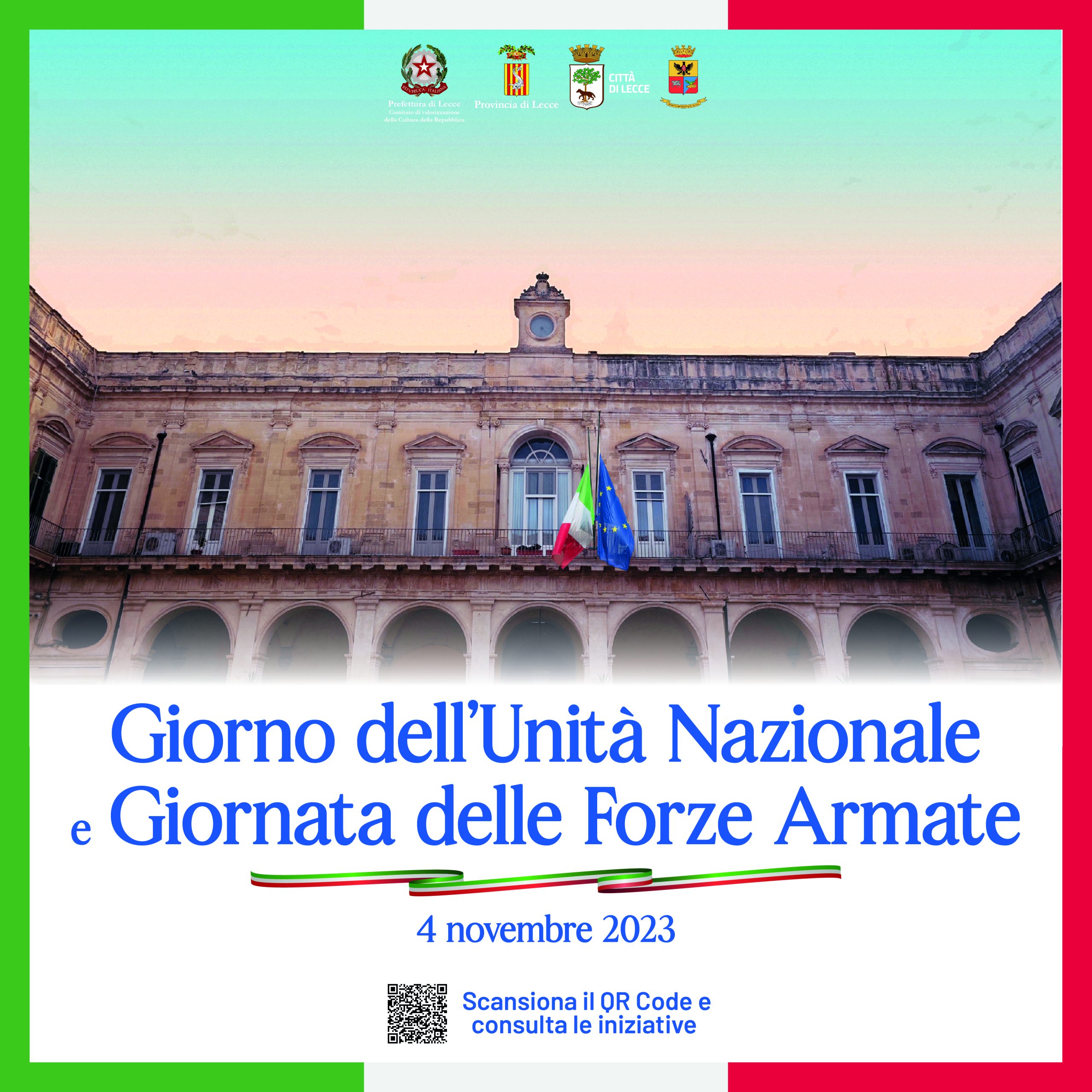 4 novembre 2023: Festa dell’Unità nazionale e Giornata delle Forze armate