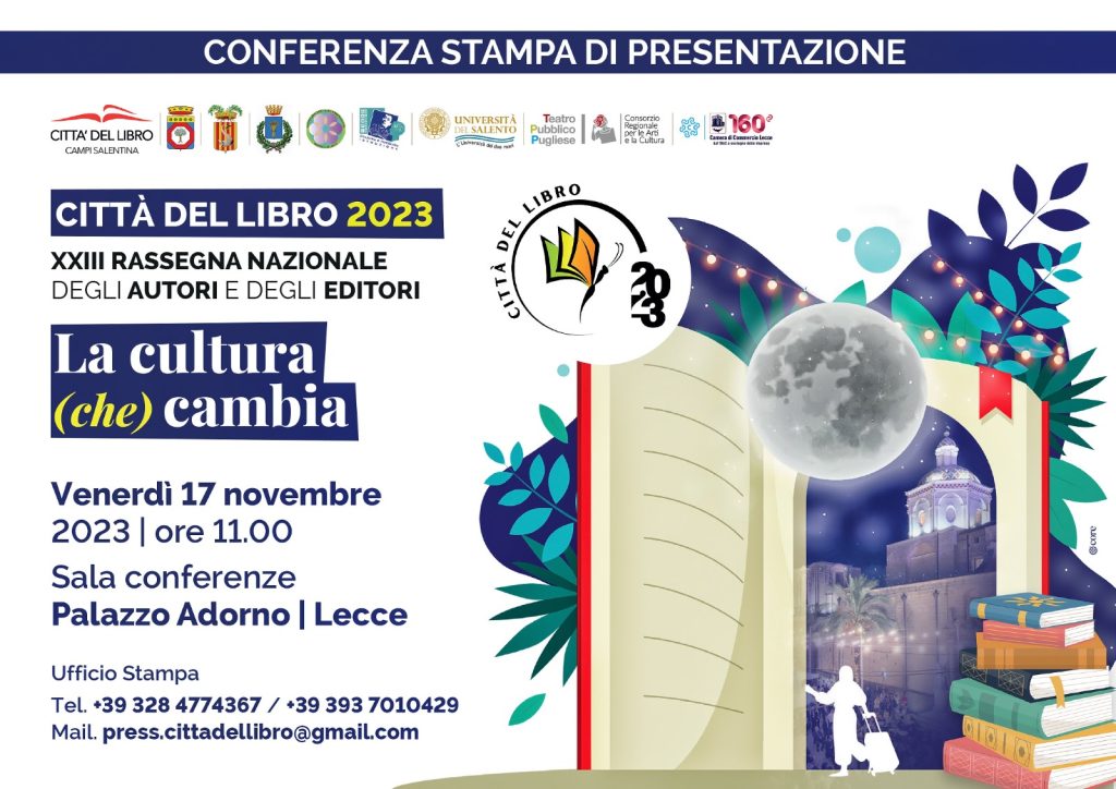 “Città del libro” di Campi Salentina: in Provincia la conferenza stampa di presentazione dell’edizione numero 23