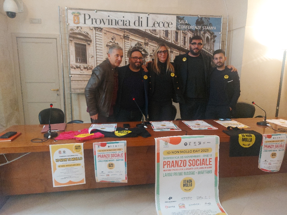 “Io non mollo day”: presentata in Provincia la manifestazione di beneficenza