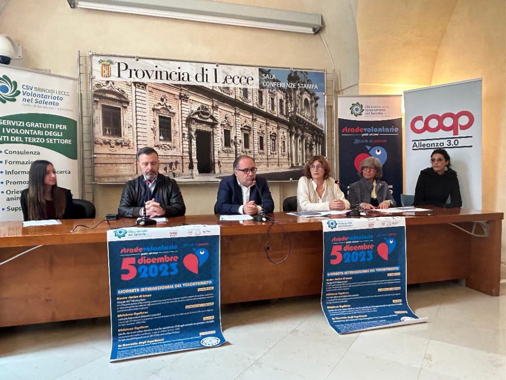 Il 5 dicembre a Lecce il volontariato incontra i giovani nell’evento finale del lungo viaggio di “Strade Volontarie”