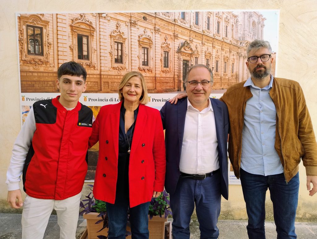 In Provincia il neocampione europeo e vice campione mondiale del Ferrari Challenge Eliseo Donno. Il vicepresidente Leo: “Un giorno di festa per tutto il Salento”