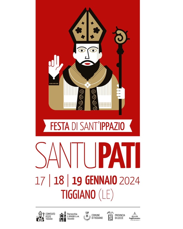 “Santu Pati 2024”: domani in Provincia la presentazione della Festa di Sant’Ippazio protettore del Comune di Tiggiano