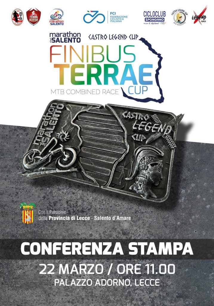 Nasce la “Finibus Terrae Cup”: domani a Palazzo Adorno la presentazione della manifestazione sportiva che unisce due gare regionali  di mountain bike