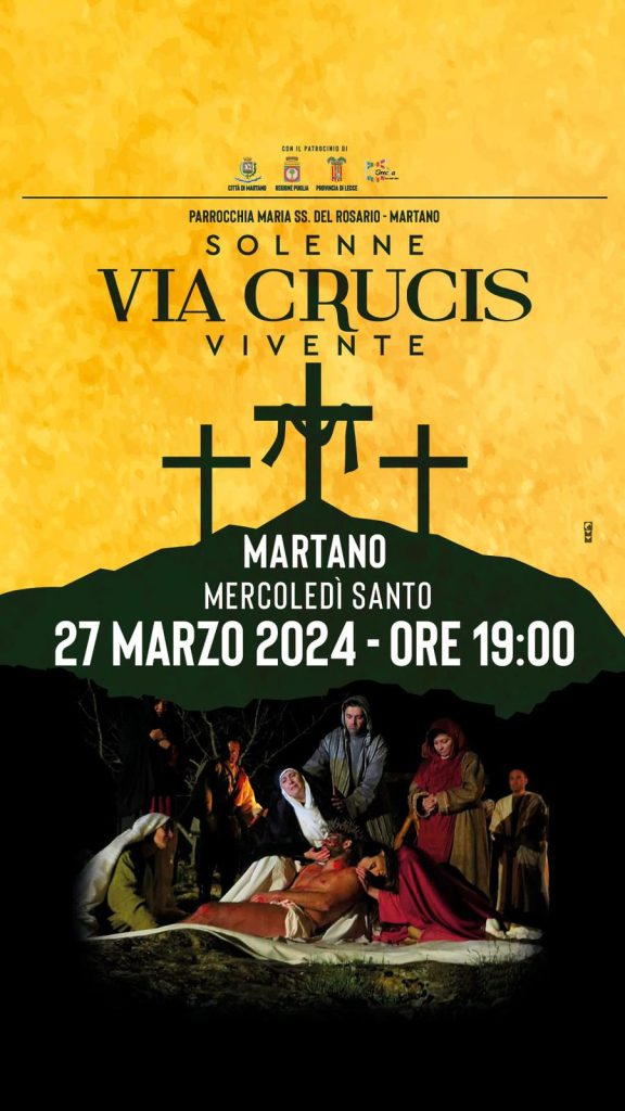 Via Crucis vivente: domani a Martano la 40^ edizione con 200 volontari in costume d’epoca