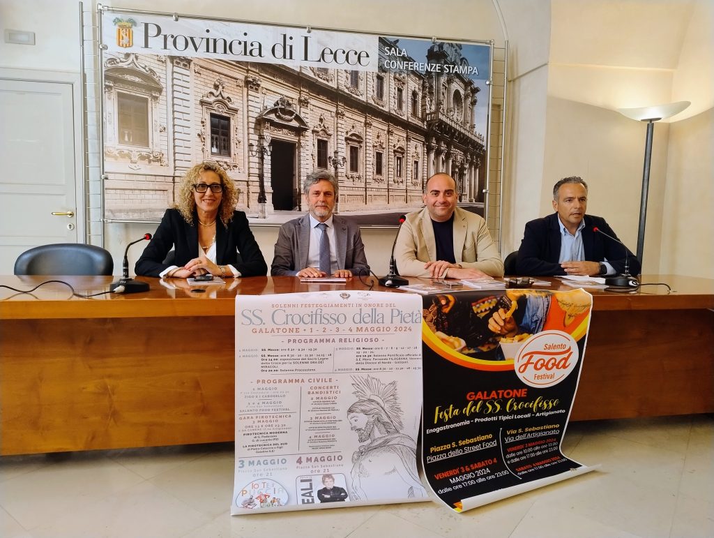 La Festa “Ti lu Panieri” ritorna a Galatone: dall’1 al 4 maggio le celebrazioni in onore del SS. Crocifisso tra riti religiosi, il concerto di Fausto Leali e il Salento Food Festival