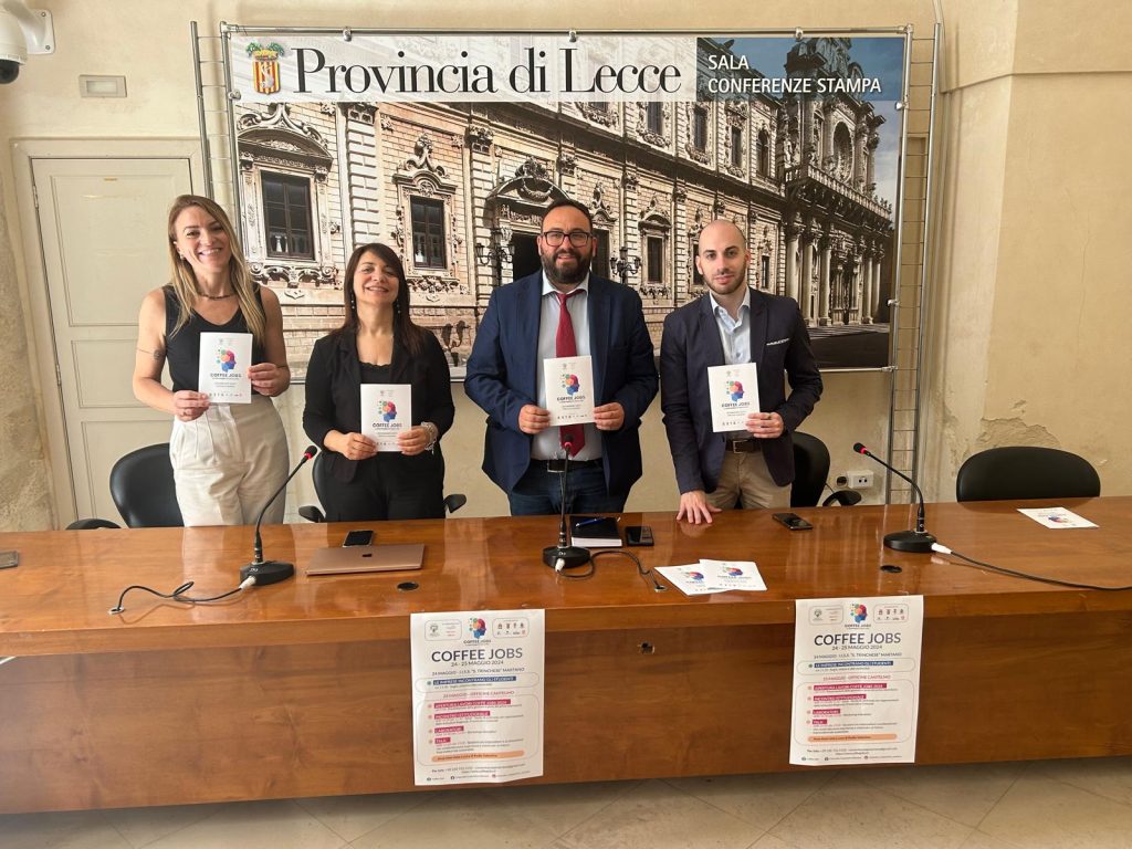 Coffee Jobs, “La sostenibilità delle idee”: a Palazzo Adorno la presentazione del programma 2024