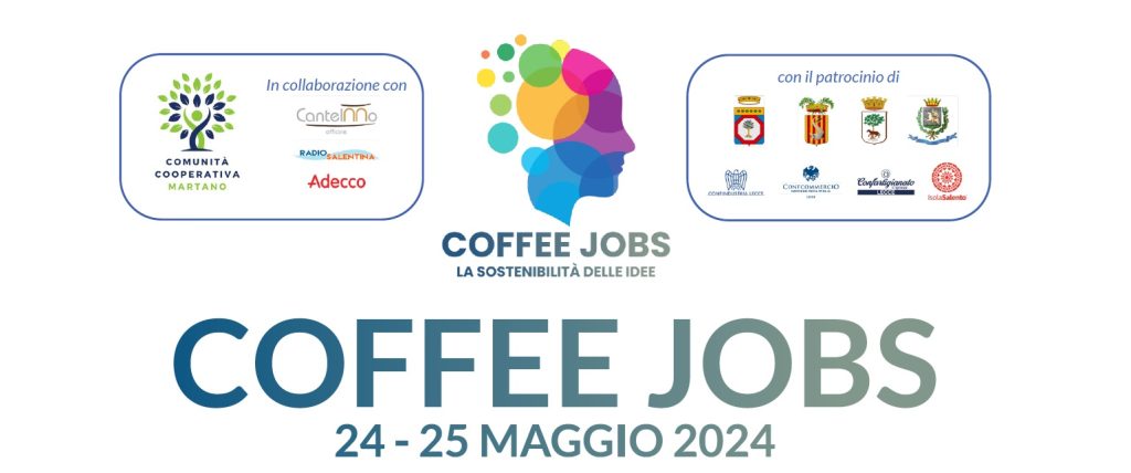 Coffee Jobs, “La sostenibilità delle idee”: domani la presentazione in Provincia  del programma 2024
