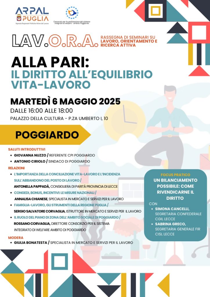 Diritto all’equilibrio vita – lavoro: se ne parla a LAV.O.RA.