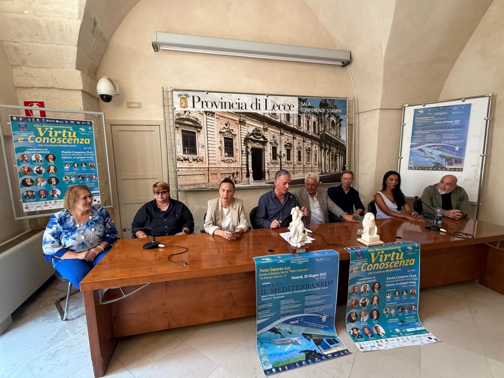 A Porto Cesareo appuntamento con il Festival “Virtù e Conoscenza”: presentati in Provincia il programma e i vincitori dell’Alto Riconoscimento