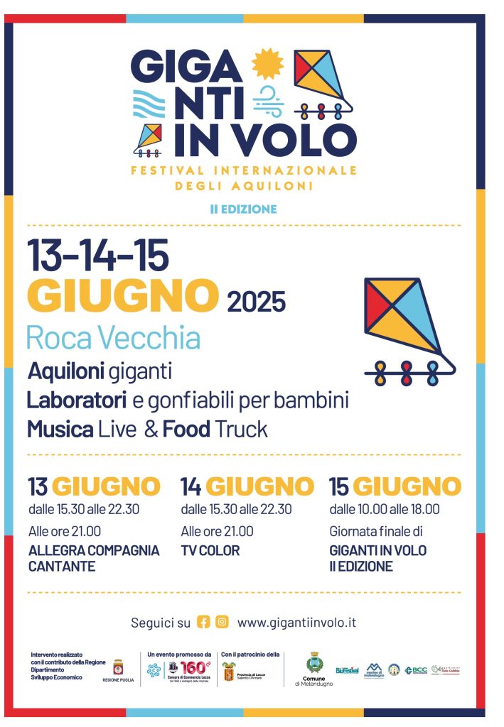 “Giganti in Volo”:  a Roca la II edizione del Festival internazionale degli aquiloni. La presentazione a Palazzo Adorno