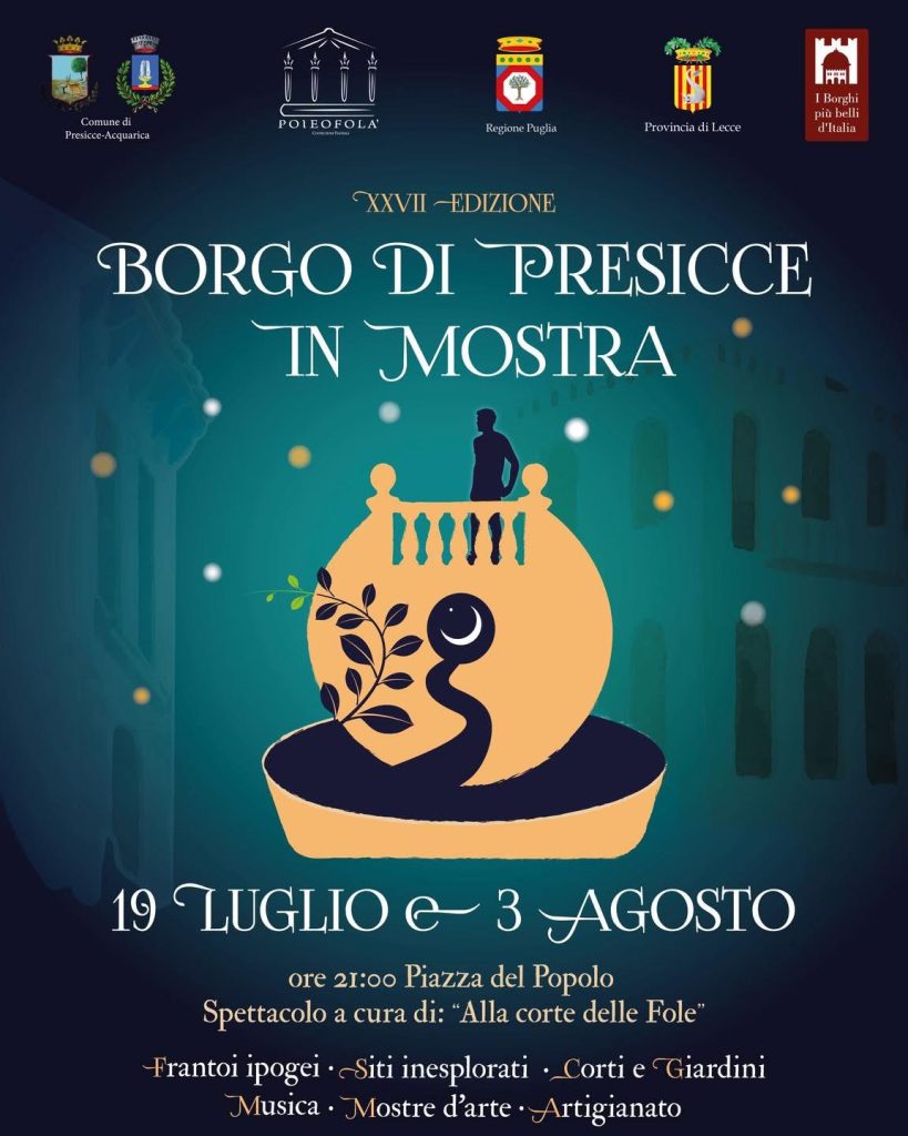 “Borgo di Presicce in Mostra”:  domani in Provincia la presentazione  della XXVII edizione della rassegna