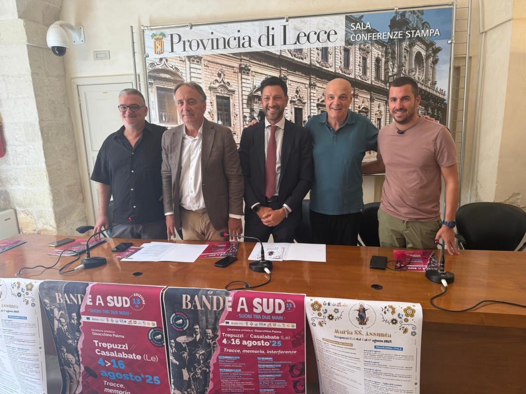 “Bande a Sud – Suoni tra due Mari”:  a Palazzo Adorno la la presentazione della  XIII edizione del Festival dedicato alla musica bandistica