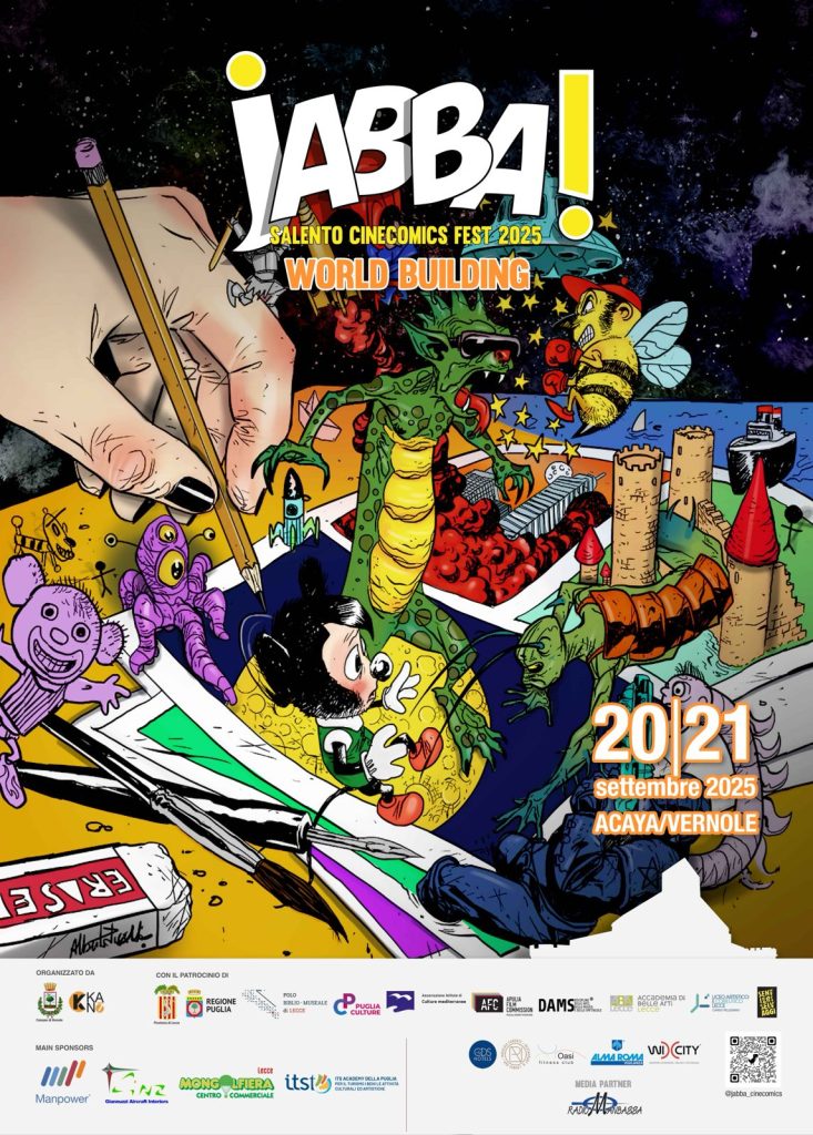 “Jabba! Salento Cinecomics Festival” II edizione:  lunedì in Provincia si presenta il Festival di Acaya dedicato a fumetti, giochi e cinema