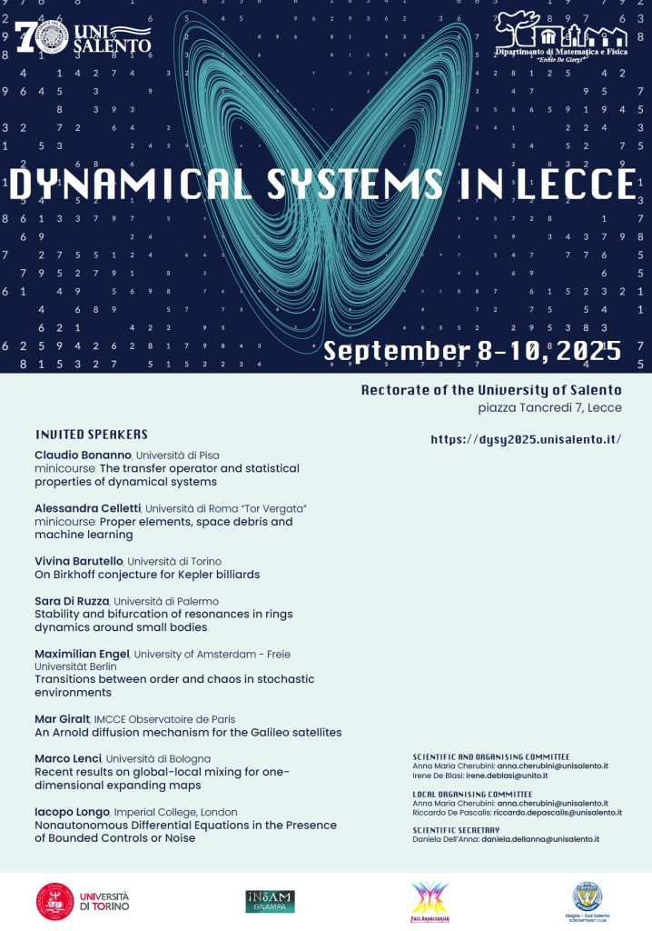 Uguaglianza di genere e STEM: la Cpo provinciale in campo con UniSalento. Dall’8 al 10 settembre a Lecce il workshop internazionale sui sistemi dinamici con l’evento dedicato alle pari opportunità