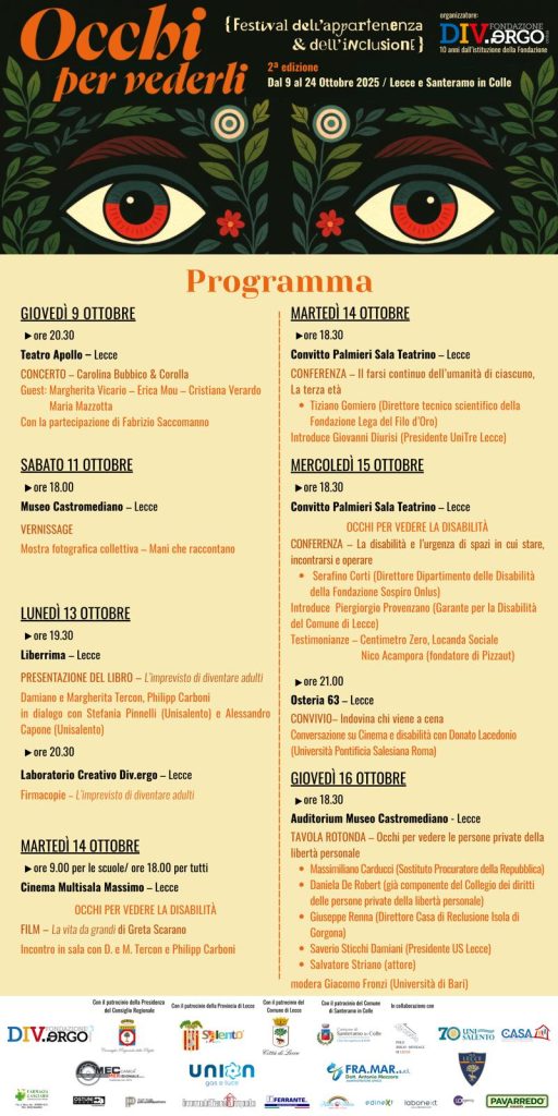 Festival dell’Appartenenza e dell’Inclusione: a Lecce, i fratelli Tercon e il fondatore di PizzAut