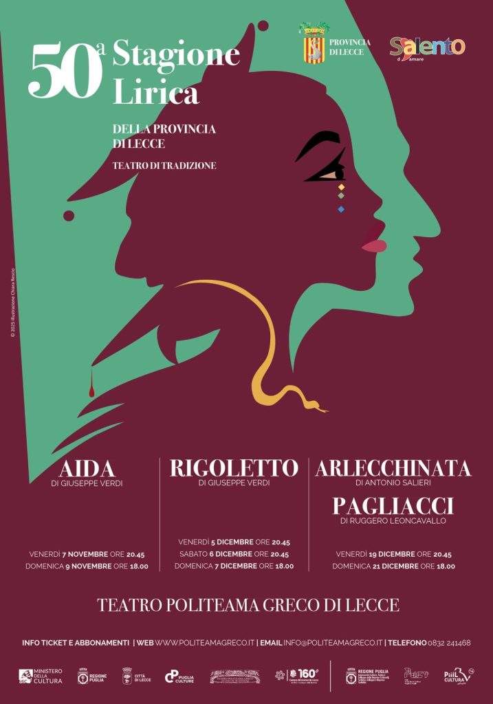 50^ Stagione Lirica della Provincia di Lecce: al via la vendita di abbonamenti e biglietti. Ecco le date e modalità di acquisto a partire dal 21 ottobre