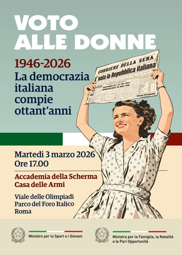  “1946-2026 Voto alle donne. La democrazia italiana compie ottant’anni”