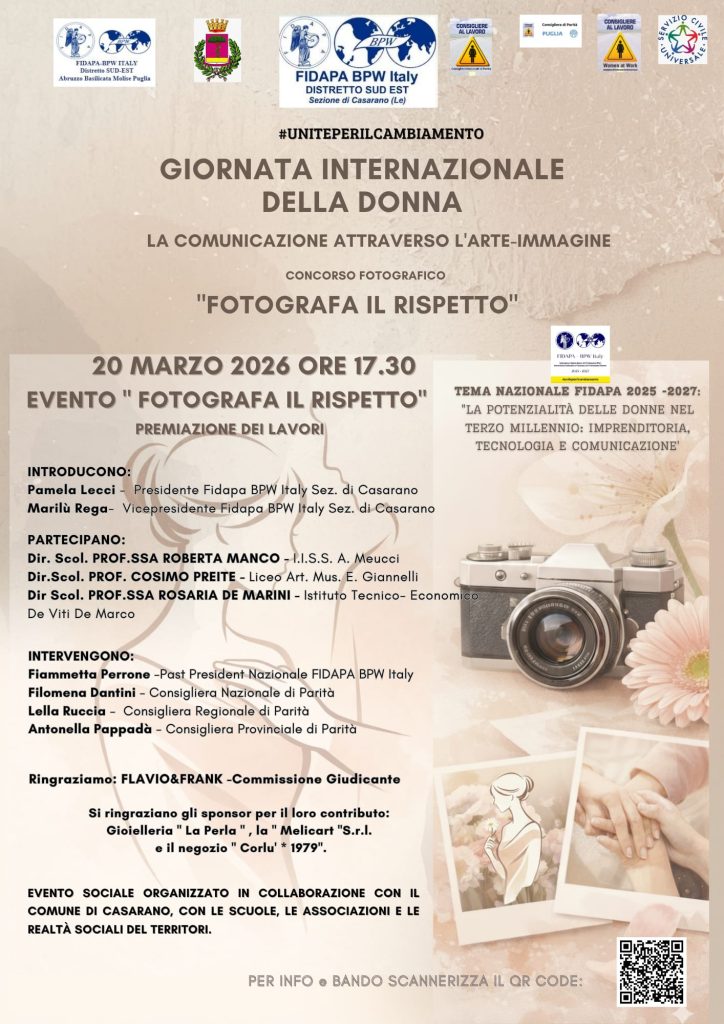 “Fotografa il rispetto”: a Casarano la premiazione del concorso fotografico