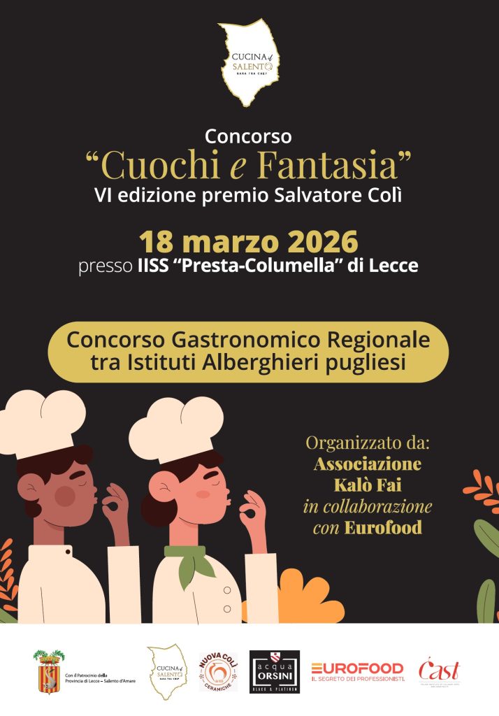 “Cuochi e Fantasia”: in Provincia la presentazione della gara tra studenti su piatti innovativi e tradizionali delle tradizioni gastronomiche pugliesi