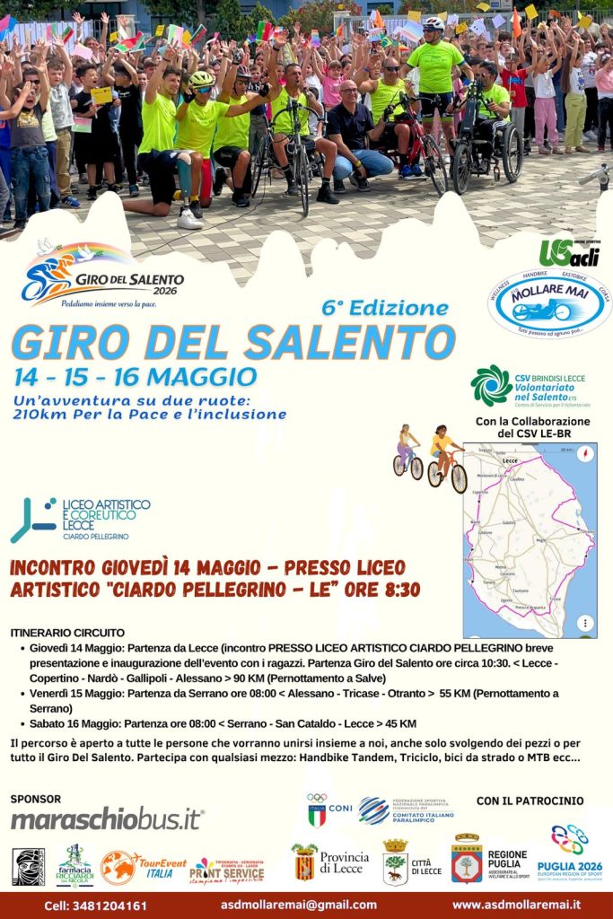 Tre giorni pedalando per la Pace