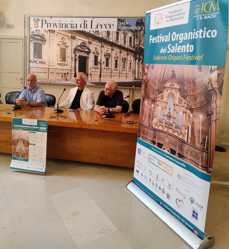 Itinerario di concerti da luglio a novembre nelle chiese salentine: al via il “Festival Organistico del Salento 2026”