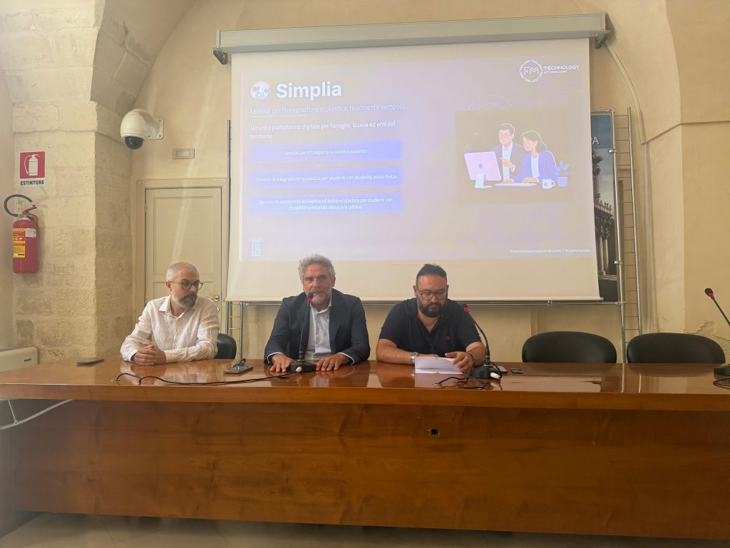Trasporto, assistenza e integrazione scolastica: la Provincia di Lecce inaugura “Simplia”, la piattaforma digitale che semplifica l’accesso e la gestione dei servizi