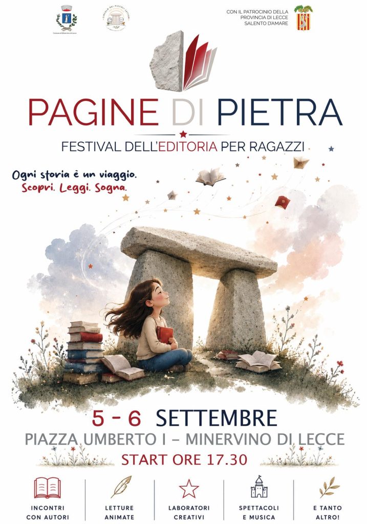 “Pagine di pietra”: Minervino di Lecce lancia il primo Festival dell’editoria per ragazzi