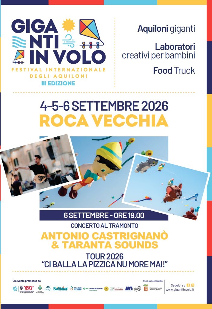 “Giganti in Volo”: a Palazzo Adorno si presenta la III edizione del Festival internazionale degli aquiloni
