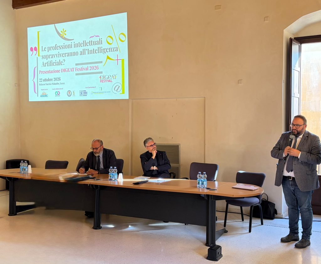Verso il “Digeat Festival”. Il presidente Tarantino sulla sfida dell’IA per i Comuni:  “Saranno il coordinamento istituzionale, la condivisione delle competenze e la collaborazione tra enti a fare la differenza”